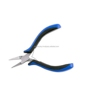 PINCE À NEZ À CHAÎNE PLIÉE ERGONOMIQUE NOIR ET BLEU 115MM - Product Image 3