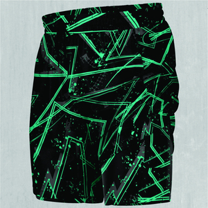Shorts de Baño para Hombre, Estampados, de Secado Rápido, Cintura Elástica, Casuales, Corte Medio, 100% Poliéster, Impresión por Sublimación - Product Image 3