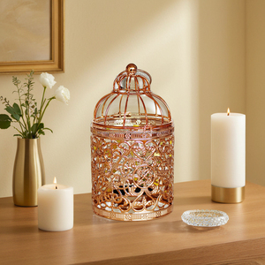 Portavelas Hecho a mano Premium Look Hierro Alambre Linterna Diseño decorativo Vela Linterna Fancy Metal Vela Linterna - Product Image 4