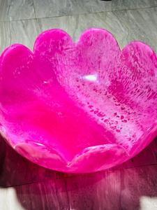 Tazón de Resina con Forma de Flor Rosa, Diseño Clásico Moon Rise Craft, Apilable, Vajilla para el Hogar y Fiestas, para Servir Frutas y Dulces - Product Image 3