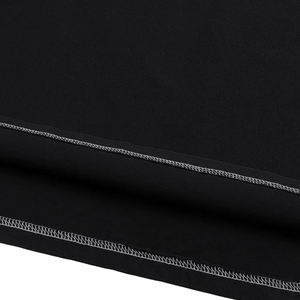 T-shirt personnalisé avec logo brodé, été, 260 GSM, 100% coton, poids lourd, contraste, streetwear, col rond, pour homme - Product Image 5