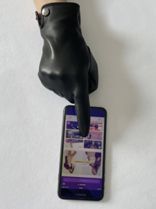 Wholesale High Quality Fashion Leather <b>Gloves</b> Winter <b>Knit</b> <b>Gloves</b> Genuine Lambskin Sheepskin Driving Leather <b>Gloves</b> For Men - Product Image 3