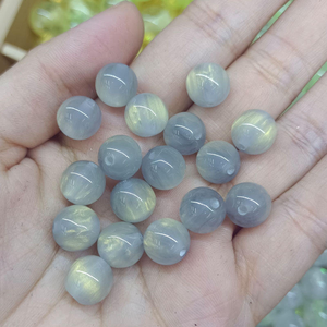 DS Factory <b>Direct</b> Sell New Pearlescent 10mm Round <b>Beads</b> Imitation Cat's Eye Resin <b>Beads</b> DIY Jewelry Accessories - Product Image 3
