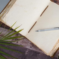 Grand journal en cuir de 400 pages, style Grimoire, avec motif Arbre de Vie, livre de sorts vierge, style artistique Van Gogh, reliure cousue, multicolore