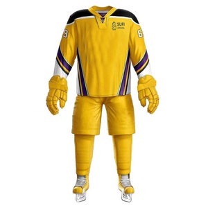 Uniforme de Hockey sobre Hielo Transpirable de Poliéster Fabricado en Pakistán, con Tallas y Colores Personalizados para Venta en Línea - Product Image 1