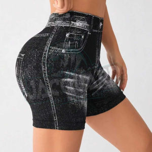 Shorts en jean élégants pour femmes, 100% coton, taille haute, shorts en jean décontractés pour femmes, shorts en jean tendance pour l'été, tenue streetwear tendance - Product Image 4