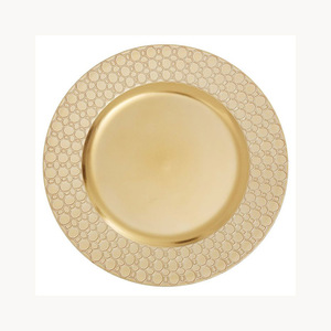 Customized Metal Dining Charger <b>Plate</b> Stylish New Design New Arrival Luxury Under <b>Plate</b> For Hotel Restaurant - Product Image 1