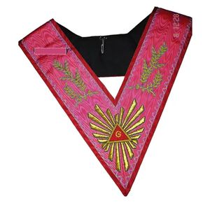 Collier maçonnique de luxe fait main NESTA SPORTS, broderie en cuir, crochet de chaîne durable, ajustement confortable et respirant - Product Image 6