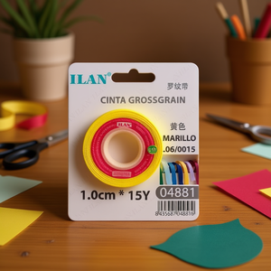Nastro Grosgrain Ilan 1.0Cm 15Y Giallo Per Lavori Artigianali - Product Image 2