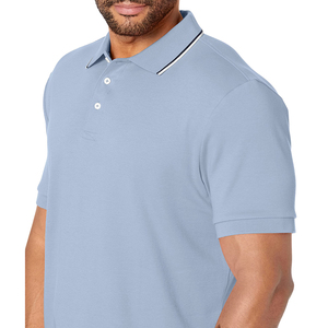 Nuevo Diseño de Camiseta Polo para Hombre, Elegante y Cómoda, Estilo Urbano, Cuello Redondo, Algodón, Tallas Grandes - Product Image 6