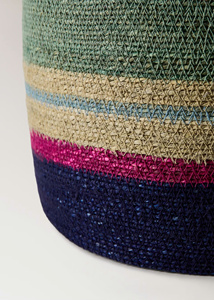 Farmhouse Braided Basket Rustic Decorative Storage Solution Vietnam Handmade Braided Basket Wholesale Eco Friendly Decor OEM ODM - Product Image 3