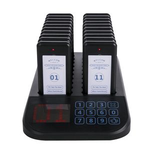 Sistema di Chiamata Wireless F103 per Ristoranti, 20 Pager Max, 98 Segnalatori Acustici, Tastiera Touch, Vibrazione, Buzzer Lampeggiante per Cliniche - Product Image 2