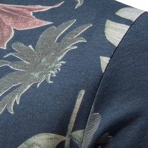 Polo de Manga Corta con Estampado Floral para Hombre, Corte Ajustado, Informal, Tejido de Poliéster, Diseño Transpirable - Product Image 6