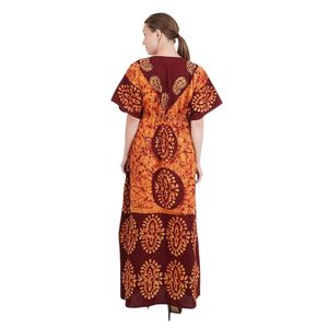 Robe longue en coton personnalisée pour femme, vente en gros, fournisseur OEM, chemise de nuit ample unie, vêtements de nuit - Product Image 2