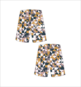 Ferocious Clothing Men's Geometric Print Board <b>Shorts</b> <b>Elastic</b> <b>Waist</b> <b>Plus</b> <b>Size</b> Casual Swimwear Wholesale OEM Custom - Product Image 1