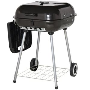 Black Charcoal <b>BBQ</b> Grill for Backyard Picnics Outdoor Cookware - Product Image 5