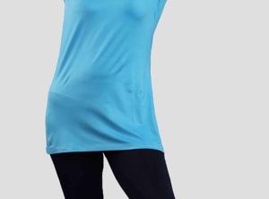 Modest Women Custom Muslim Fitness Gym Wear Modest T Shirts Long Loose Workout Activewear <b>Tops</b> Sportswear Workout Breathable - Product Image 4