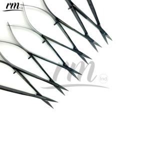 Black Plasma Spring Scissors Brow Shaping Scissors Ceramic Sharp Comfortable Grip Stainless Steel <b>Nail</b> Tools - Product Image 4