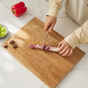 Planche à découper en bois, grande planche à hacher, planche de préparation alimentaire, planche de service, cuisine, fabricant direct - Product Image 3