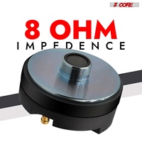 Haut-parleur de compression 5 cœurs 1 pouce, tweeter à pavillon PA, audio professionnel 800W, bobine vocale 1,75 pouces, aimant 20 oz, 8 ohms