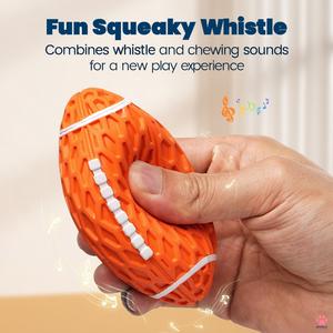 Juguete Masticable para Cachorros en Forma de Balón de Fútbol de Goma Natural con Sonido, Pelota Interactiva para Entrenamiento y Juego de Buscar, para Razas Pequeñas y Grandes - Product Image 6