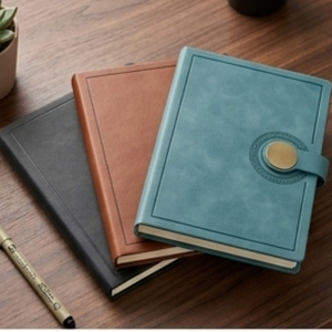 Aurelux <b>A5</b> Premium PU Leather Case Bound Circular Lock Notebook 80 GSM Inner Pages Multicolor Executive <b>Diary</b> for Corporate Use - Product Image 4