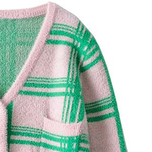 Long Sleeve Cashmere <b>Cardigan</b> Embroidery Appliques Fashionable Sorority Fraternity Wear for Women <b>Men</b> Casual Style Button - Product Image 4