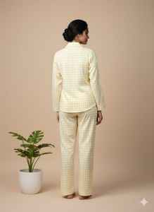 Traje de Noche de Algodón con Estampado Floral Indio a Precio de Mayoreo, Vestido de Verano de Algodón con Estampado Floral Personalizado y Manga Tres Cuartos - Product Image 5