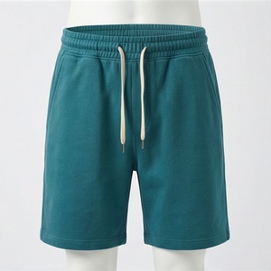 กางเกงขาสั้นผ้าแคนวาสผู้ชายแบบสั่งทำพิเศษ ผ้าฝ้ายหนานุ่ม สไตล์สตรีทแฟชั่นแนววินเทจ ซีดจางแบบโดนแดด แห้งเร็ว มีเชือกผูก - Product Image 1