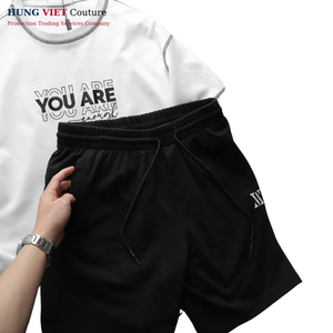 Plus Size Unisex <b>T</b>-<b>Shirts</b> Custom Logo Silk Screen Printed 95% Cotton 5% Spandex <b>Plain</b> Tee Vietnamese Vendor - Product Image 3