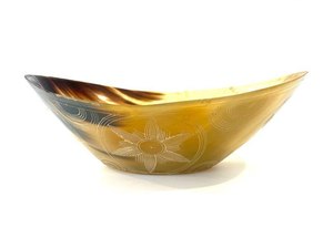 Bol de service en corne de buffle polie de haute qualité, durable, sculpté à la main, pour la décoration de fête et disponible en toutes tailles - Product Image 3