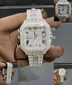 Reloj de Cuarzo Deportivo de Moda con Esfera Cuadrada, Luminoso, Romano, de Lujo, con Diamantes de Imitación Moissanite para Hombre y Mujer - Product Image 4