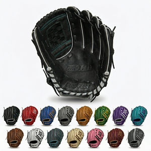 Guante de Béisbol de Cuero Personalizado con Logotipo en Relieve, Nuevo, para Adultos y Jóvenes, Suave, Duradero, de Color Liso, Personalizado - Product Image 1