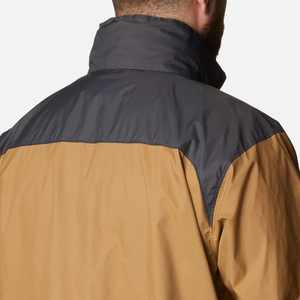 VANEK INTERNATIONAL Unisex Color Blocking <b>Racer</b> <b>Jacket</b> Zipper Front Waterproof Windproof Breathable Sporty Hooded Fleece Quilted - Product Image 5
