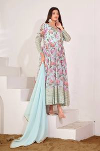 Robe longue indienne Anarkali pour femmes, manches longues, Salwar Kameez, tenue de soirée, prix de gros, nouveau design 2024, Fatema de qualité supérieure - Product Image 2