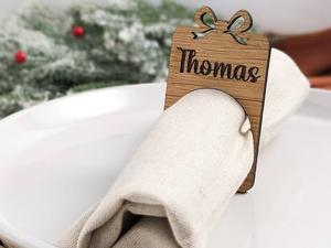 Custom wooden mdf <b>names</b> napkin <b>rings</b> here custom design and <b>name</b> here top seller gift wedding - Product Image 3