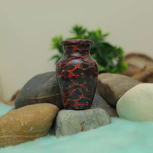 Urnes commémoratives en métal de couleur personnalisée pour adultes, style américain et européen, capacité de 200 pouces cubes, urne commémorative artisanale - Product Image 2