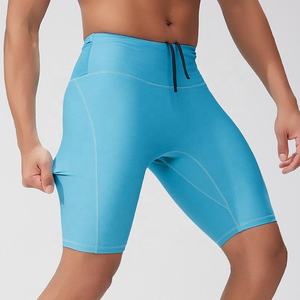 Nesta Sports Pantalones cortos de compresión personalizados de secado rápido para hombre, pantalones cortos de gimnasio hasta la rodilla, pantalones ajustados para correr con bolsillo, ropa interior deportiva para entrenamiento - Product Image 3