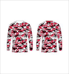 เสื้อยืดแขนยาวลายพรางสีเขียวมะกอกสำหรับผู้ชาย ลายกราฟิก คอกลม เสื้อยืดลำลอง สตรีทแวร์ เสื้อสำหรับออกกำลังกาย - Product Image 6
