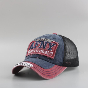 American-style New Washed <b>Baseball</b> <b>Cap</b> for Men, Large Head Circumference, Curved Brim, Denim Distressed Style That Makes the - Product Image 2