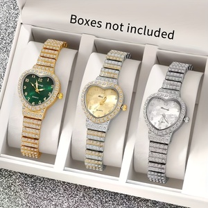Nuevo Reloj de Cuarzo para Mujer con Forma de Corazón, Elegante y Lujoso, Estilo Hip Hop - Product Image 2