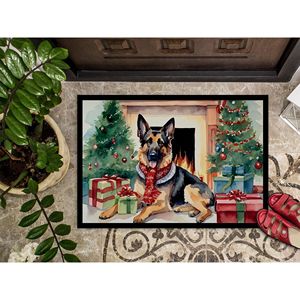 German Shepherd Christmas <b>Doormat</b> Cozy Indoor Outdoor for Entryway Non-Slip and <b>Washable</b> Low Pile 24H X 36W - Product Image 3