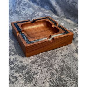 Cenicero Artesanal Ecológico de Primera Calidad, de Madera y Resina, Regalo para Fumadores, Cenicero Hecho a Mano - Product Image 5