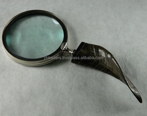 Loupe à poignée en corne de vache et de buffle, article de décoration unique à prix abordable - Product Image 5