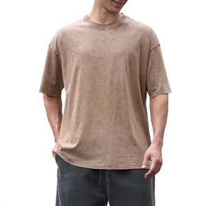 Camisetas Extra Grandes de Alta Calidad para Hombre, con Logotipo Personalizado, Hombros Caídos, Corte Holgado, Estilo Urbano, Camisetas Extra Grandes Lisas para Hombre - Product Image 2