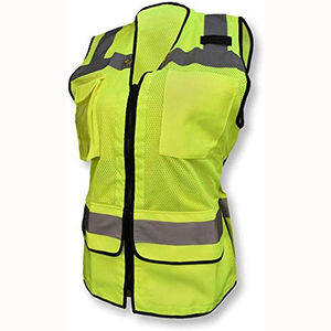 Gilet de sécurité réfléchissant, imperméable, respirant, thermique, antistatique en polyester pour homme, idéal pour les travaux d'arpentage et les situations d'urgence - Product Image 1
