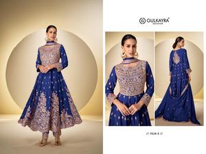 Traje Anarkali Rosa Bordado para Mujer, Salwar Kameez Largo hasta el Suelo, Ropa Étnica para Bodas y Fiestas - Product Image 5