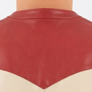 Men's Genuine Cowhide Leather Waistcoat Men Leather Vest With Button Up <b>Boys</b> V-Neck Office Wear Leather Waistcoat - Product Image 4