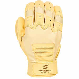 Gants de frappe de baseball en cuir beige SINEWY SPORTS, respirants, à enfiler, unisexes, pour adultes, pour l'entraînement - Product Image 5