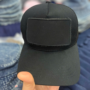 Casquettes de baseball trucker 5 panneaux de haute qualité en gros avec patch Velcro amovible, logo personnalisé, casquettes trucker en maille sportives pour l'extérieur - Product Image 4